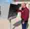 Person inspecting things in a water plant for Sharyland Water Supply Corporation.